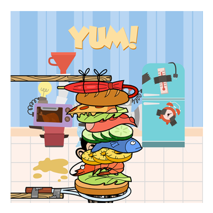 Mr Bean Sandwich Stack - Yum